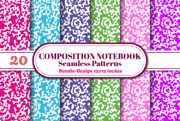 Composition Notebook Seamless Pattern 20