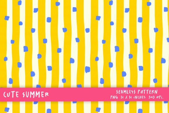 Cute Summer Yellow Striped Background for Creators