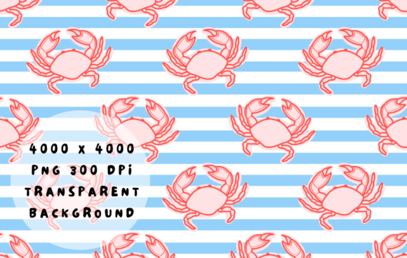 Designing with the Aesthetic Cute Crab Blue Coastal Stripe: A Guide to Nautical Digital Assets