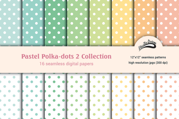 Elevating Creative Workflows with the Pastel Polka Dots Digital Paper Bundle
