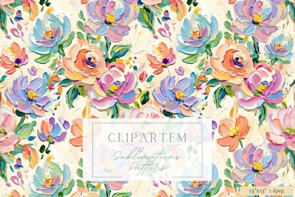Elevating Designs with a Colorful Peony Floral Seamless Pattern