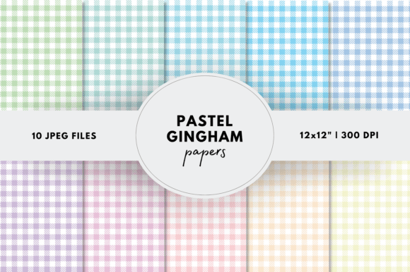 Embrace Softness: The Versatility of Pastel Gingham Digital Papers in Modern Crafting