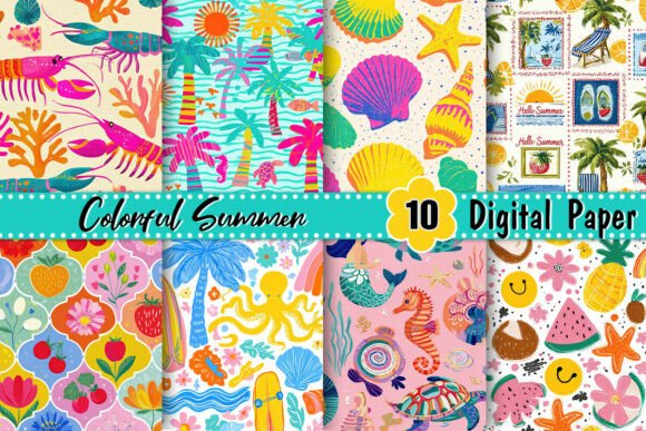 Evaluating Colorful Summer Digital Paper for High-Resolution Creative Projects