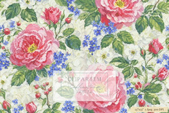 Evaluating the Pink Peony Rose Floral Pattern for Textile and Digital Design Projects