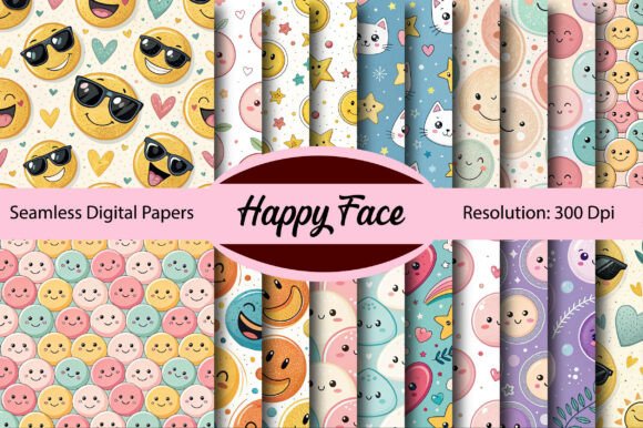 Happy Face Seamless Digital Paper: A Creative Essential