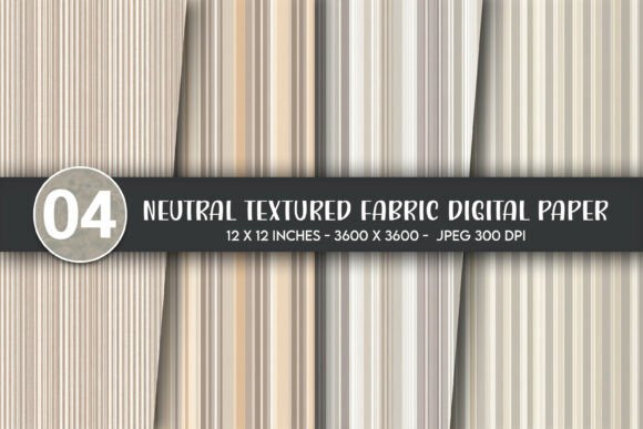 Neutral Textured Fabric Digital Paper for Modern Creators