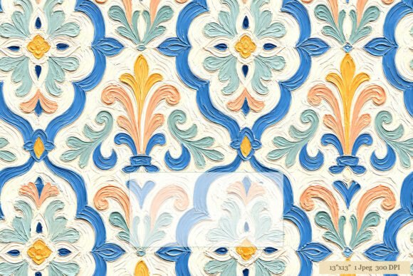 Reviving Heritage: The Art and Application of Mediterranean Tile Damask Blue Floral Patterns