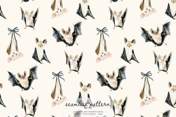 Strategic Design Decisions: Leveraging the Adorable Watercolor Bat Seamless Pattern for Brand and Product Success