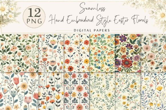 Strategic Design Integration: Leveraging Hand Embroidered Style Easter Florals for Brand Growth