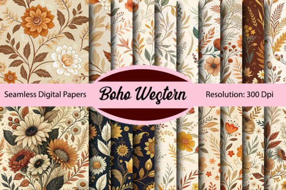 Unlocking Creative Potential with Boho Western Seamless Digital Paper