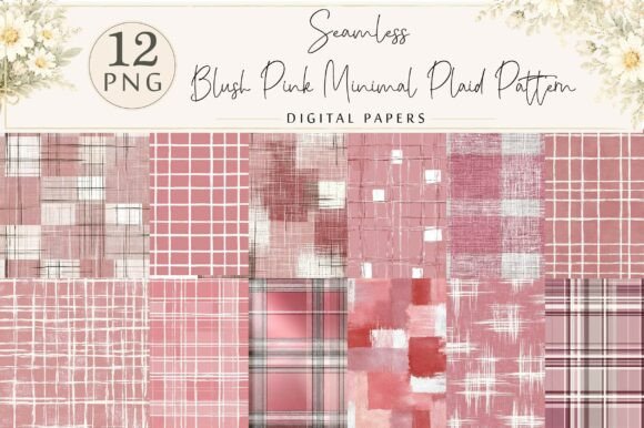 Unlocking the Potential of Blush Pink Minimal Plaid Pattern for Your Creative Projects